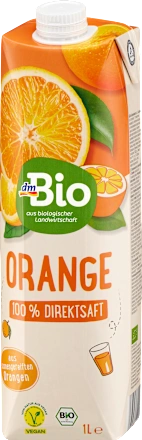 Negazirani sok DM BIO pomorandža 100% 1l