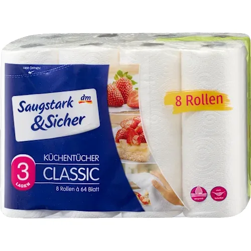 Ubrus SAUGSTARK&SICHER 3sloja 8kom