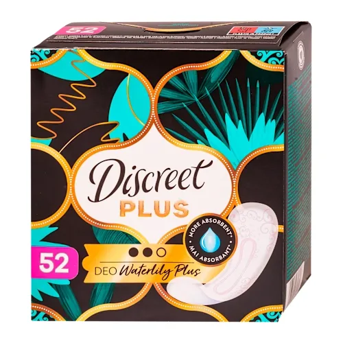 Higijenski ulošci DISCREET Deo Waterlilly plus  52kom