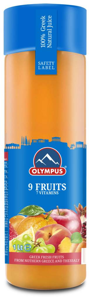 Negazirani sok OLYMPUS 9 vrsta voća 1l