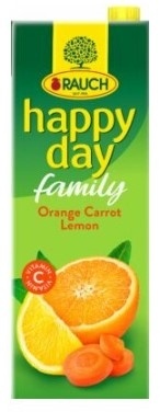 Negazirani sok HAPPY DAY Family pomorandža šargarepa limun 1,5l