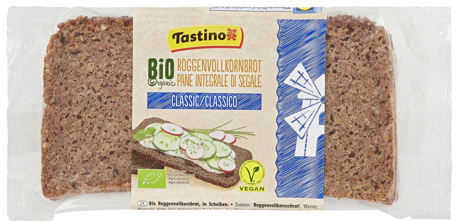 Hleb TASTINO Bio ražani 500g