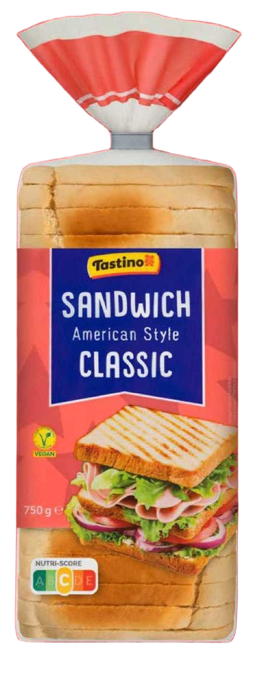 Tost sandwich TASTINO classic 750g