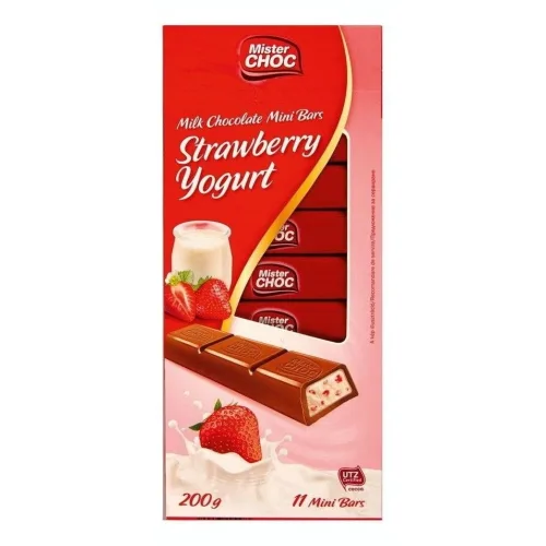 Čokolada MISTER CHOC jagoda jogurt 200g