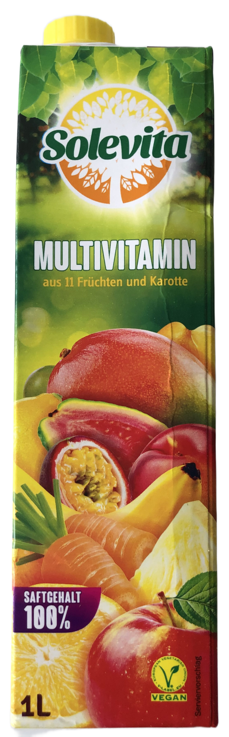 Negazirani sok SOLEVITA multivitamin voće i šargarepa 1l