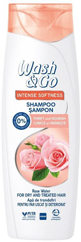 Šampon za kosu WASH&GO Rose water 360ml