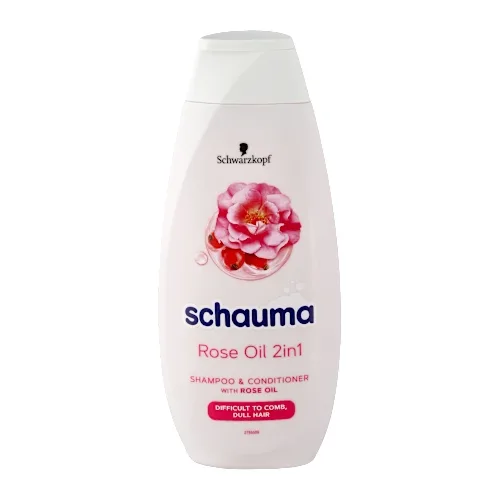 Šampon za kosu i regenerator za kosu SCHAUMA rose oil 2u1 400ml