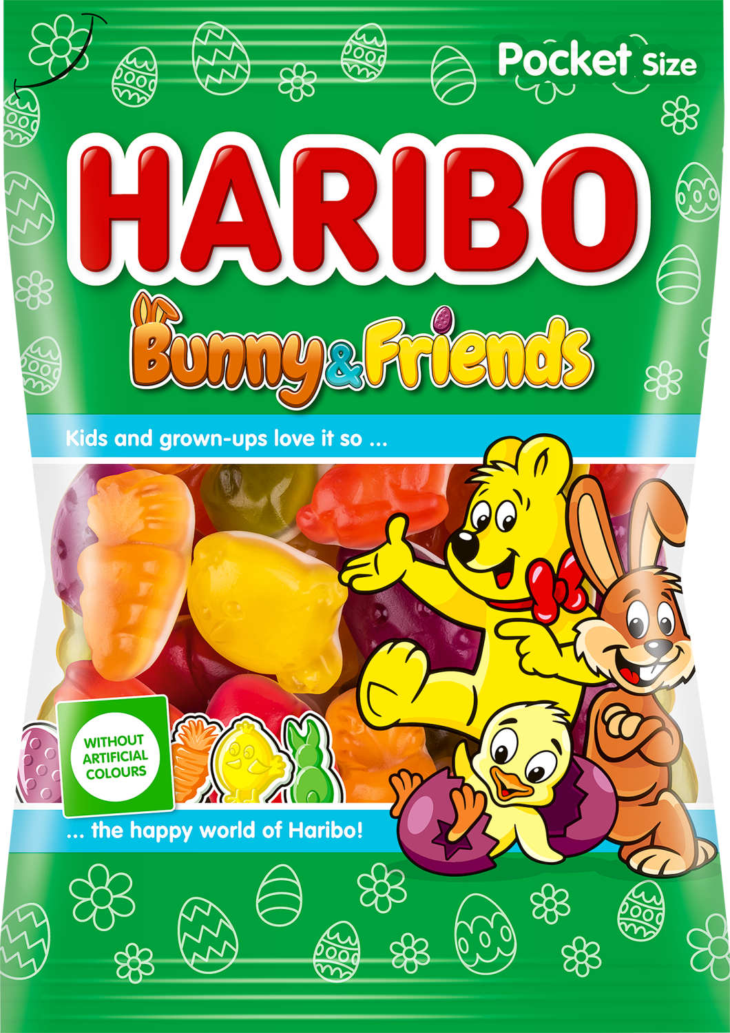 Gumene bombone HARIBO bunny & friends 90g