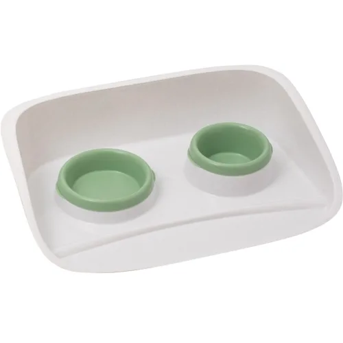 PETMAX Stella set dve činije 0,25+0,3l zeleni