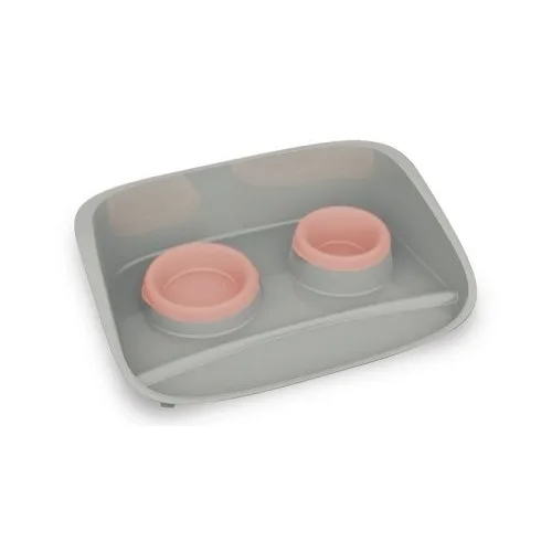 PETMAX Stella set dve činije 0,25+0,3l roze