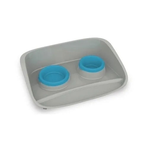PETMAX Stella set dve činije 0,25+0,3l plavi