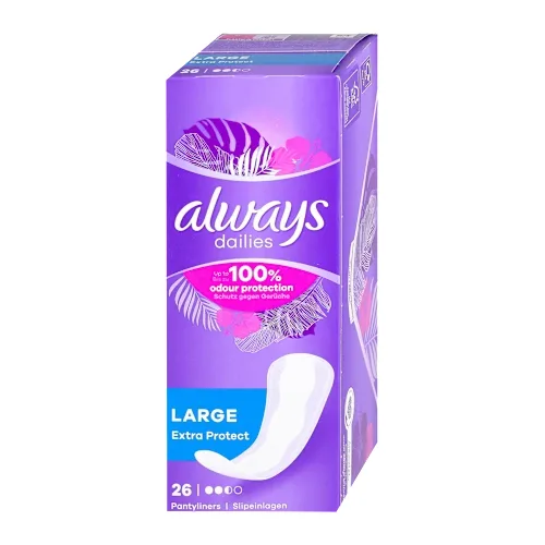 Higijenski ulošci ALWAYS Extra protect large dnevni  26kom