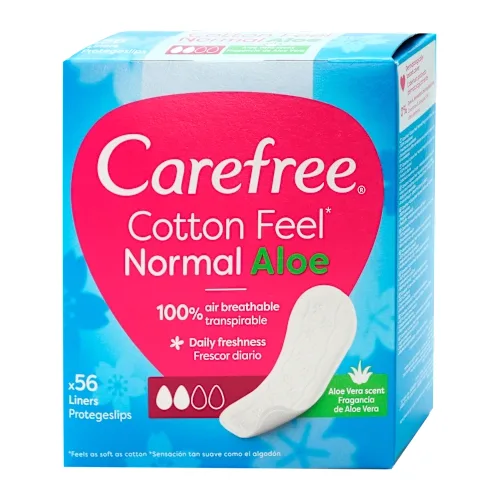 Higijenski ulošci CAREFREE Cotton Aloe  56kom