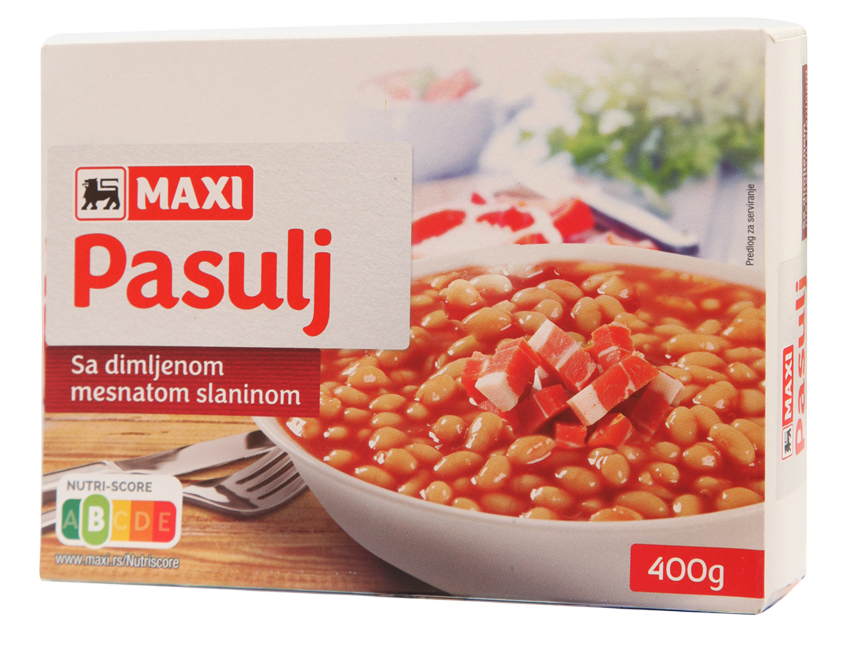 Gotovo jelo MAXI Pasulj sa slaninom 400g