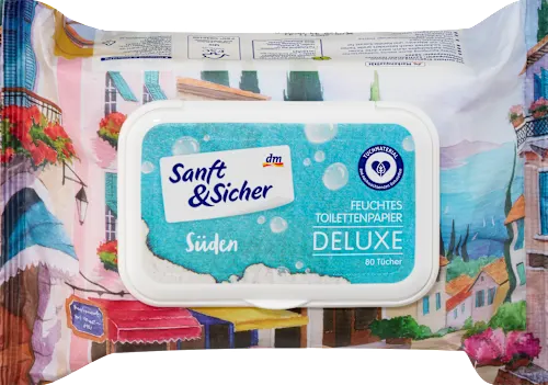 Toalet papir SANFT&SICHER vlažni Deluxe 80kom