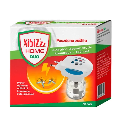 XIBIZ home duo aparat za komarce + tečnost 60 noći 1kom