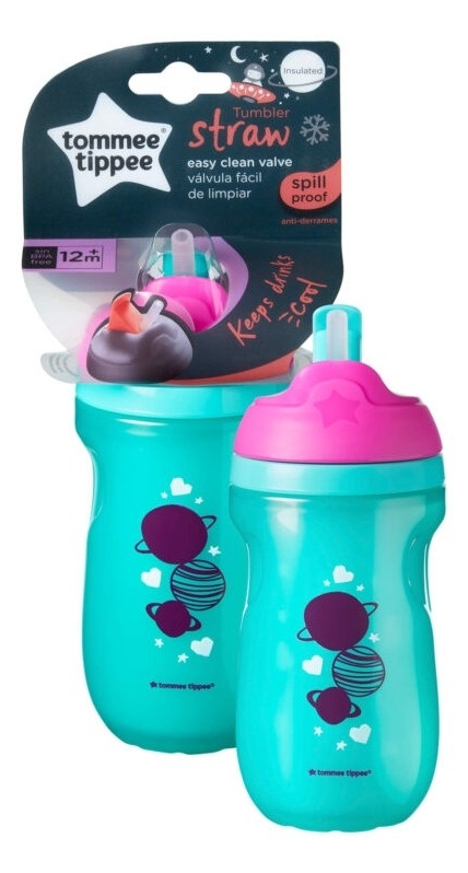 TOMMEE TIPPEE šolja Straw Cup (12m+) 260ml tirkizna