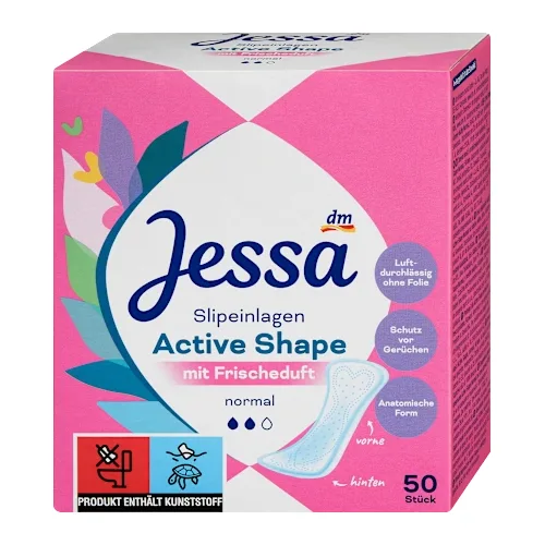 Higijenski ulošci JESSA Active shape dnevni  sa mirisom normal 50kom