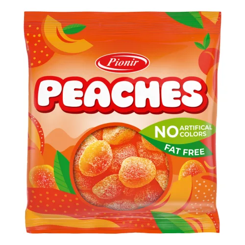 Bombone gumene PIONIR Gummy peaches 100g