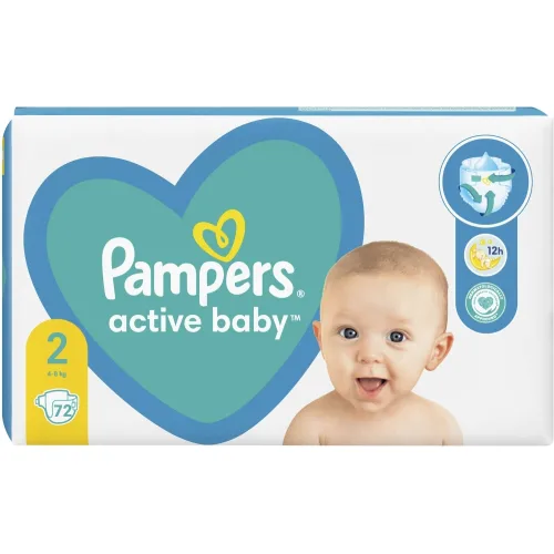 Pelene za bebe PAMPERS  za kupanje AB 2 72kom