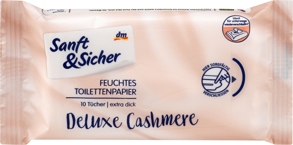 Toalet papir SANFT&SICHER vlažni deluxe kašmir 10kom