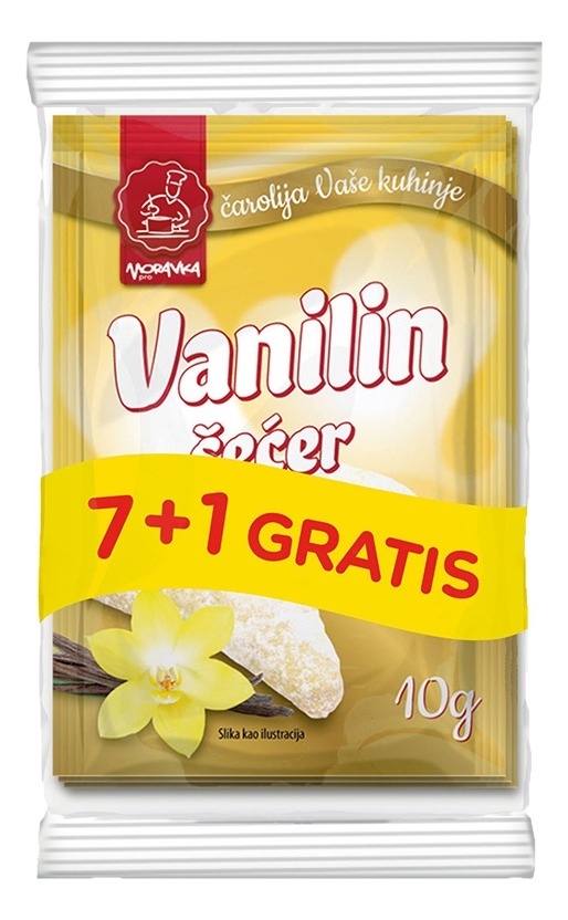Vanilin šećer MORAVKA 7+1gratis 7x10g