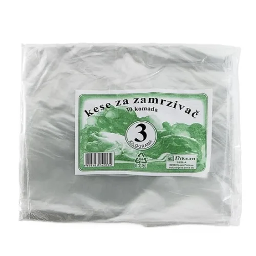Kese za zamrzivač NIKSAN glatke 3kg 30kom