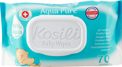 Vlažne maramice KOSILI aqua pure 70kom