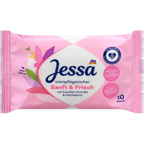 Intimne vlažne maramice JESSA kamilica i mlečna kiselina 10kom