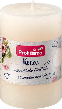 Mirisna sveća PROFISSIMO rustična boja slonovače 10cm 1kom