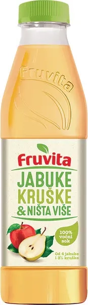 Negazirani sok FRUVITA jabuke kruške i ništa više 800ml