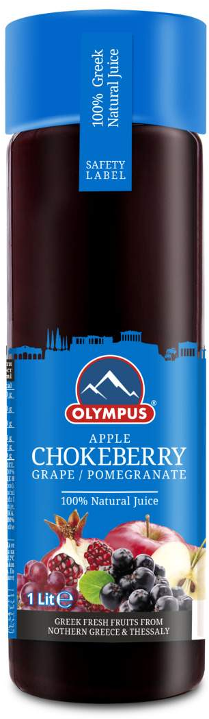 Negazirani sok OLYMPUS aronija grožđe 1l