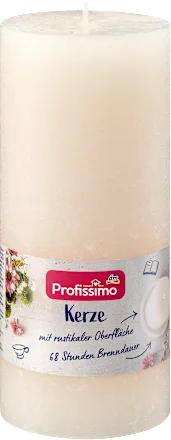 Mirisna sveća PROFISSIMO rustična boja slonovače 16cm 1kom