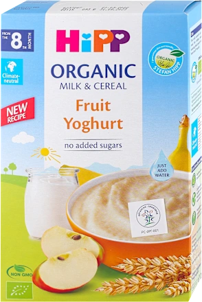 Mlečna kaša HIPP organic instant voće i jogurt 250g