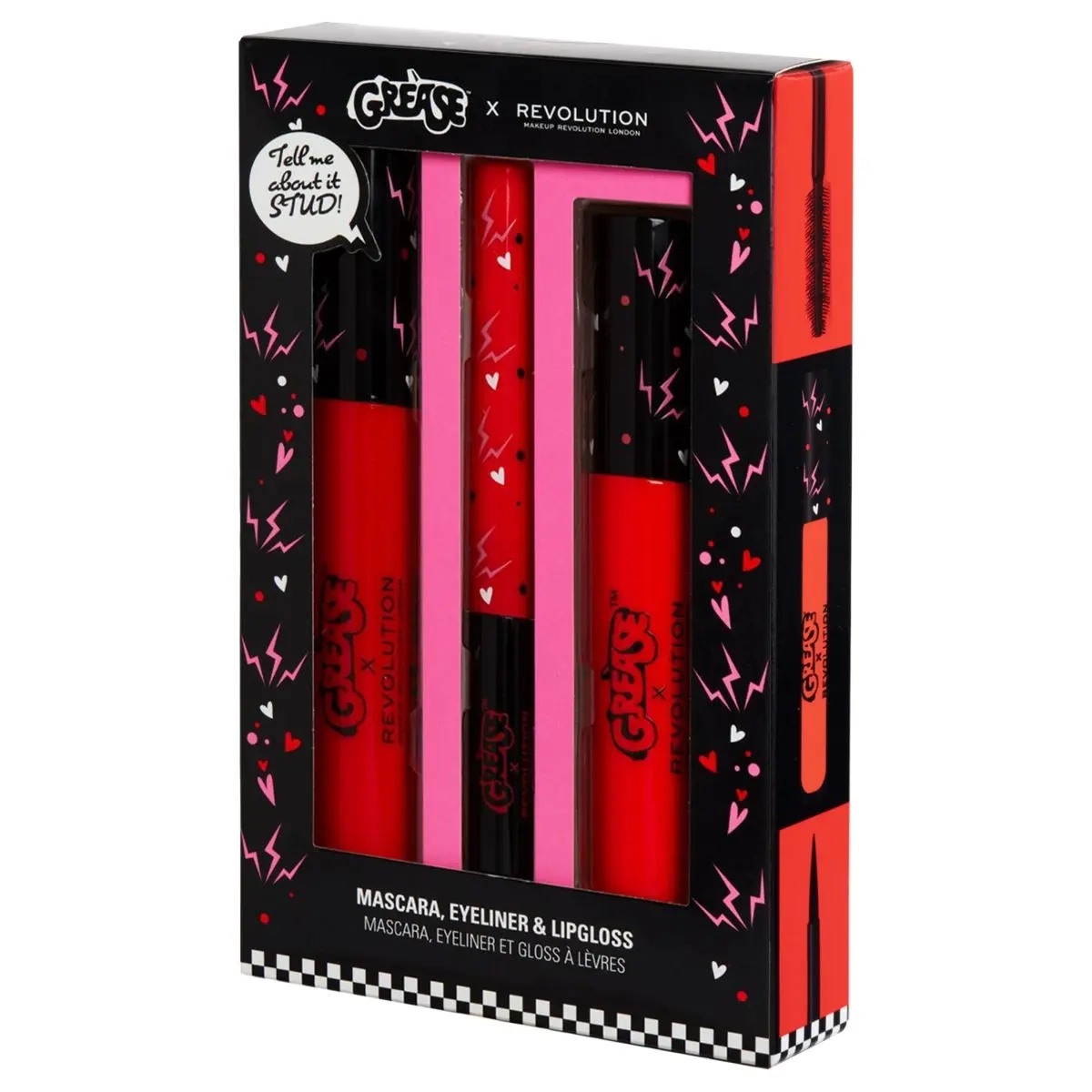Maskara REVOLUTION MAKE UP Grease shape up set (maskara, ajlajner i sjaj)