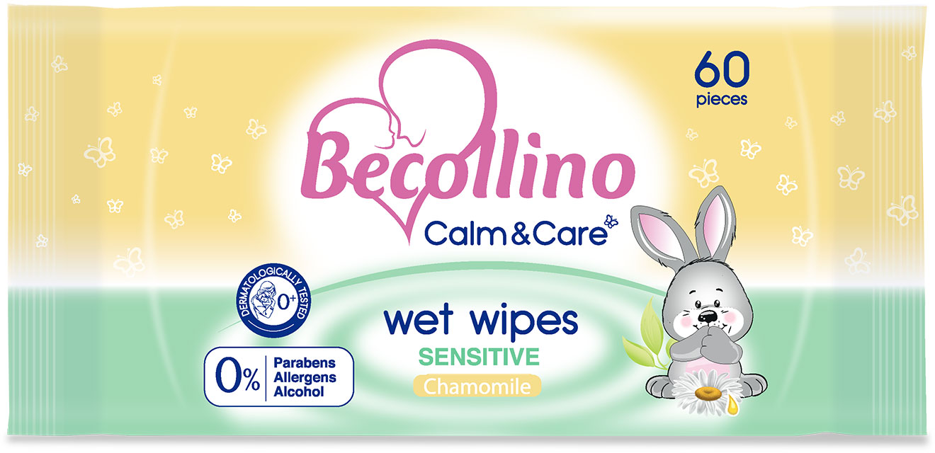 Vlažne maramice BECOLLINO Calm & care sensitive 60kom