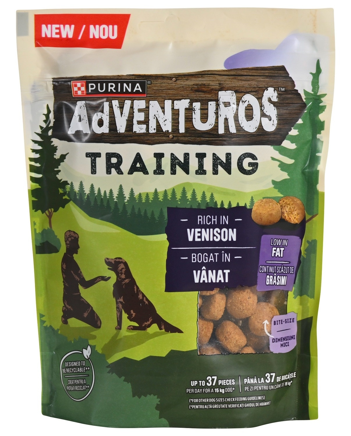 Poslastice za pse ADVENTUROS training  divljač 115g