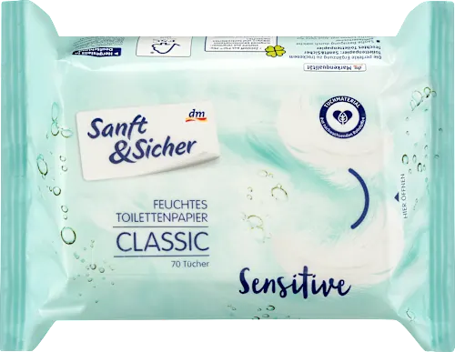 Toalet papir SANFT&SICHER vlažni classic sensitive 70kom
