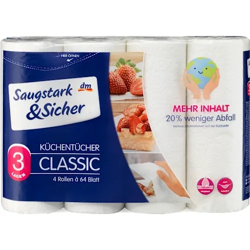 Ubrus SAUGSTARK&SICHER Classic 3sloja 4kom