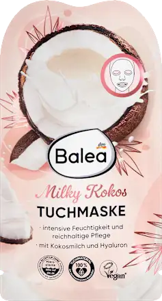 Maska za lice BALEA Millky kokos  u maramici 1kom