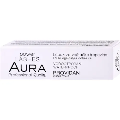Lepak za veštačke trepavice AURA Power Lashes – prozirno, 1 kom