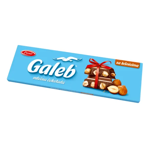 Čokolada  GALEB mlečna sa lešnicima 250g