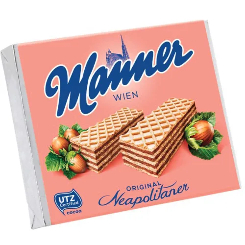 Napolitanke MANNER mleko lešnik 125g