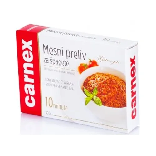Gotova jela CARNEX Mesni preliv za špagete 400g