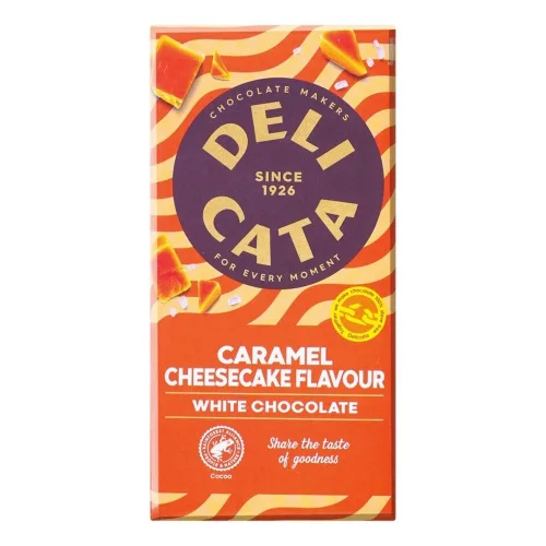 Čokolada DELICATA bela karamela cheescake 150g