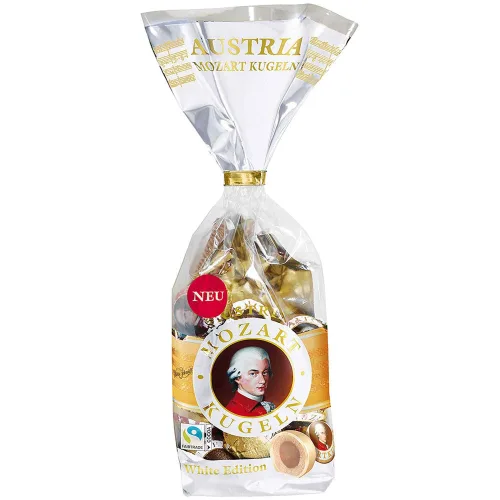Bombonjere MOZART kugle kesa bela čokolada 231g
