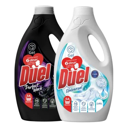Tečni det.za pr.veša DUEL Universal 2,45l i Perfect Black set 2,45l