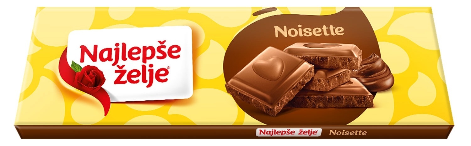 Čokolada NAJLEPŠE ŽELJE noisette 250g