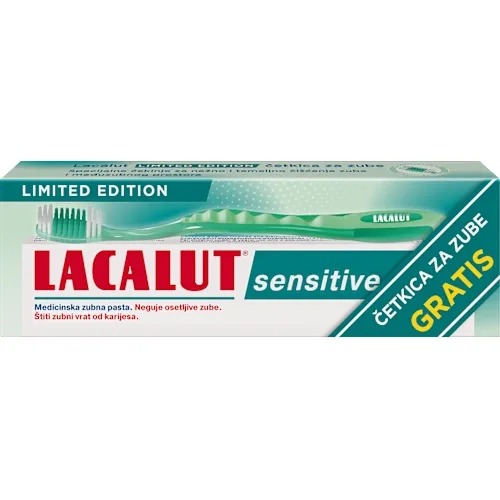 Pasta za zube LACALUT Sensitive 75ml + četkica za zube gratis