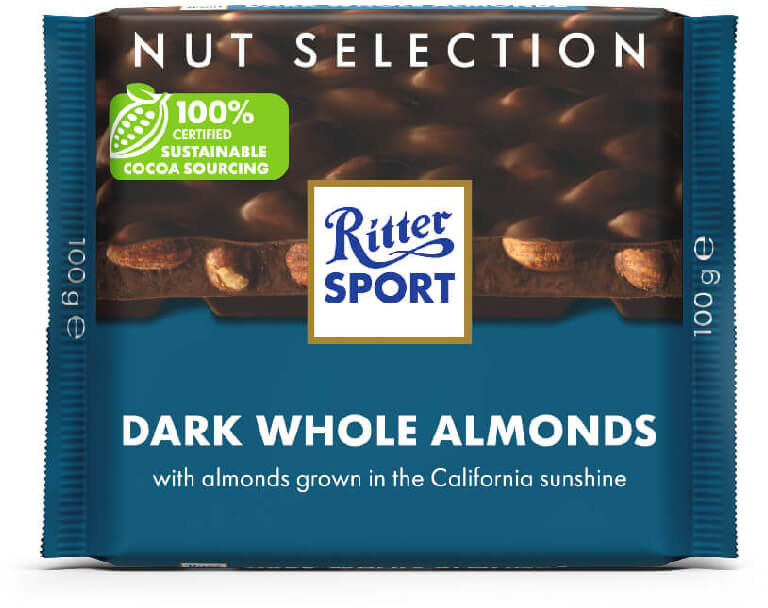 Čokolada RITTER SPORT crna badem 100g